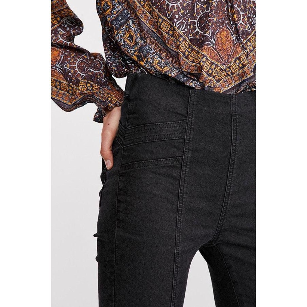 Free People | We the Free Feel Alright Pull On Skinny Jeans in Rinse Black Sz 25 - Picture 3 of 11